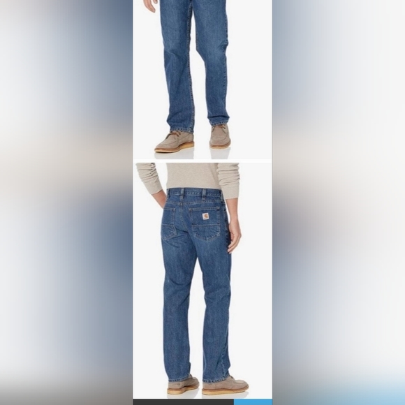 2 pr. Carhartt  36 x 36 Men's Jeans.  Relaxed Fit. 100% Cotton. Tall fit. - Picture 2 of 13